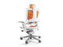 Fotel biurowy Wau 2 TPE-12 elastomer mango/biały
