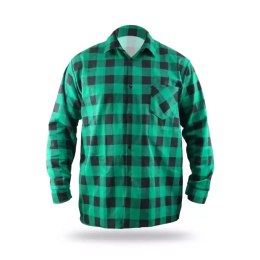 Koszula flanelowa zielona, rozm.xxl, 100% bawełna