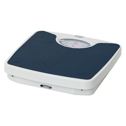 Adler Adler | Mechaniczna waga łazienkowa | AD 8151b | Maksymalna waga (udźwig) 130 kg | Dokładność 1000 g | Niebieski/Biały