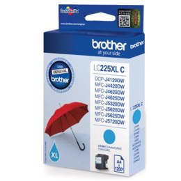 Brother Brat LC | 225XLC | Cyjan | Kartridż z tuszem | 1200 stron