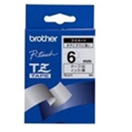 Brother Brother | TZe-211 | Taśma laminowana | Termiczna | Czarna na białym | Rolka (0,6 cm x 8 m)