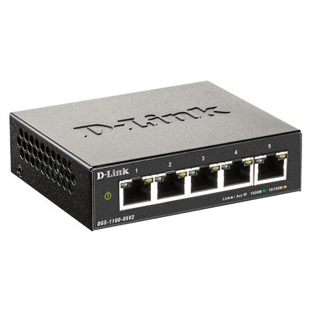D-Link D-Link | Smart Managed Switch | DGS-1100-05V2/E | Managed L2 | Rackmountable | 10/100 Mbps (RJ-45) ports quantity | 1 Gbps (RJ-4