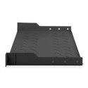 Digitus Digitus | Półka stała do szaf rack | DN-19 TRAY-1-SW | Czarny | Półki do montażu stałego można łatwo zainstalować na dwóch przed