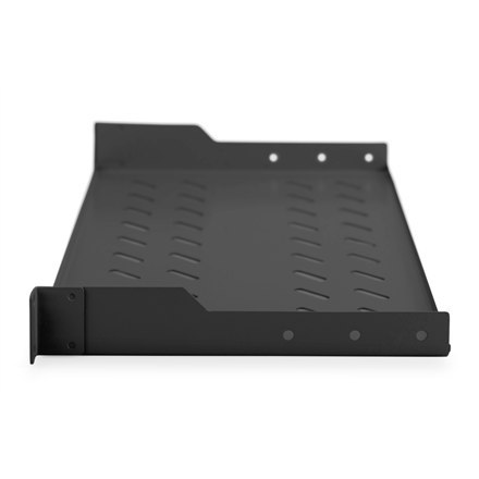 Digitus Digitus | Półka stała do szaf rack | DN-19 TRAY-1-SW | Czarny | Półki do montażu stałego można łatwo zainstalować na dwóch przed