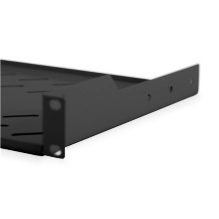 Digitus Digitus | Półka stała do szaf rack | DN-19 TRAY-1-SW | Czarny | Półki do montażu stałego można łatwo zainstalować na dwóch przed
