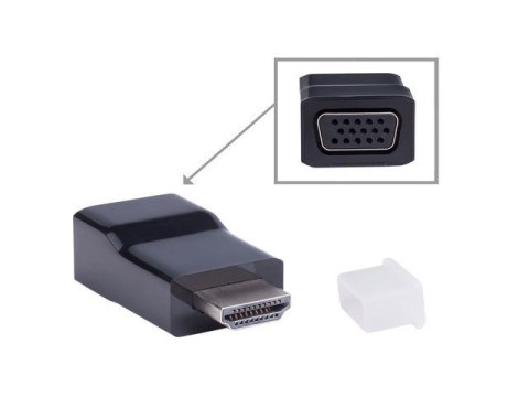 Gembird Adapter wideo Gembird | 19 pin HDMI Typ A | Męski | 15 pin HD D-Sub (HD-15) | Żeński