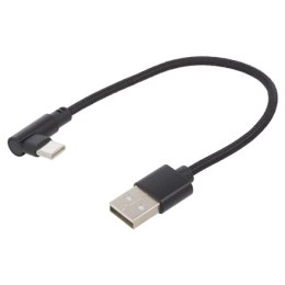 Gembird Gembird | Kabel USB-C | Męski | 4-pinowy USB Typ A | Męski | 24-pinowy USB-C | Czarny | 20 cm