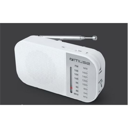 Muse Muse | M-025 RW | Przenośne radio | Biały