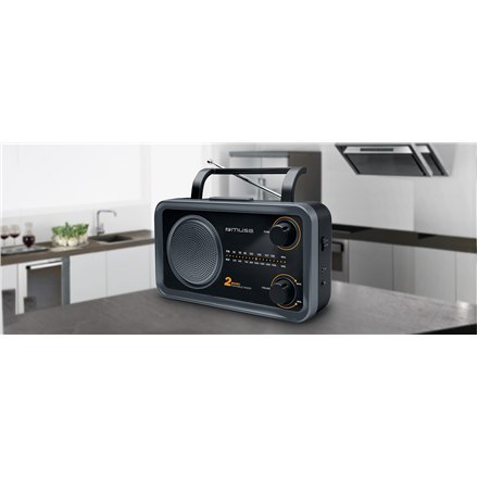Muse Muse | M-06DS | AUX in | Grey | 2-zakresowe radio przenośne