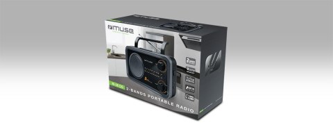 Muse Muse | M-06DS | AUX in | Grey | 2-zakresowe radio przenośne