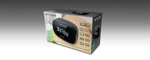 Muse Muse | M-150 CDB | Funkcja alarmu | Wejście AUX | Czarny | Radio z podwójnym budzikiem DAB+/FM