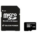 Silicon Power Silicon Power | 8 GB | MicroSDHC | Pamięć flash klasa 10 | Adapter SD
