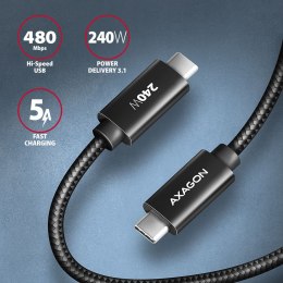 AXAGON AXAGON Data and charging USB 480Mbps cable, 3 m | BUCM2-CM30AB | USB-C to USB-C