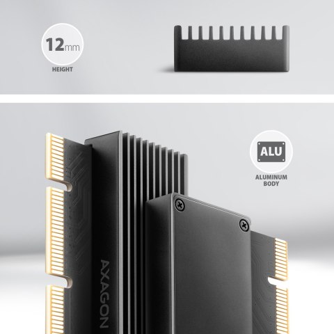 AXAGON AXAGON PCI-Express x16 adapter with cooler for connecting an NVMe M.2 SSD drive to a computer | PCEM2-XS