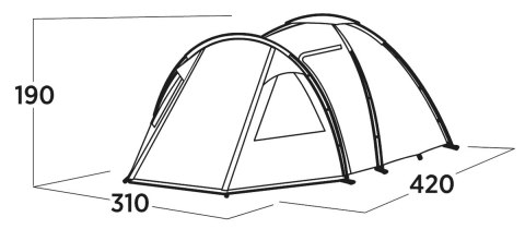 Easy Camp Easy Camp Kinn 5 Dome Tent for 5 persons, Green | Easy Camp