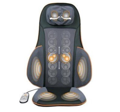 Nakładka masująca akupresura Medisana MC 825 beżowa masaż Shiatsu | 3 poziomy intensywności | funkcja czerwonego swiatła | 425 x