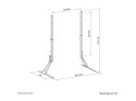 Neomounts Neomounts DS45-430BL19 TV stand 1 screen - 23-75" - 0-40 kg - VESA 200x200-800x400 - height adjustment 6,2 cm - black | Neomount