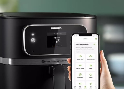 Philips Philips | Airfryer Combi | HD9880/90 7000 XXL Connected | Moc 2200 W | Pojemność 8,3 L | Czarny