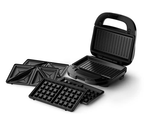 Philips Philips Sandwich Maker | HD2350/80 | 750 W | Liczba płyt 3 | Czarny