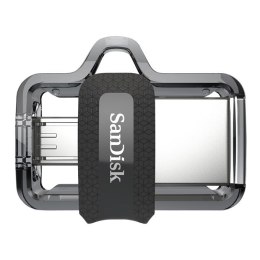 Pendrive SanDisk ULTRA SDDD3-128G-G46 (128GB; microUSB, USB 3.0; kolor szary)