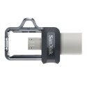 Pendrive SanDisk ULTRA SDDD3-128G-G46 (128GB; microUSB, USB 3.0; kolor szary)