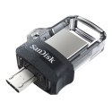 Pendrive SanDisk ULTRA SDDD3-128G-G46 (128GB; microUSB, USB 3.0; kolor szary)