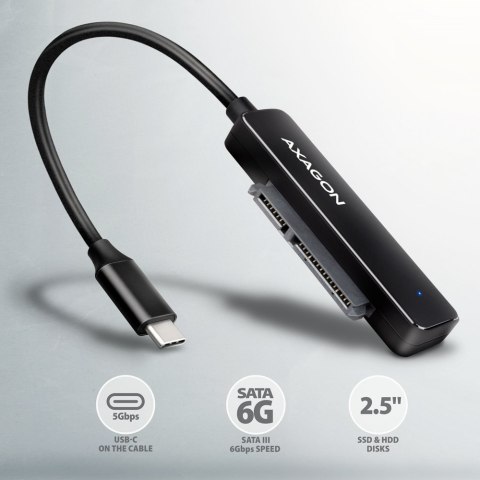 AXAGON AXAGON USB-C 5Gbps - SATA 6G, 2.5" SSD/HDD SLIM Adapter | ADSA-FP2C
