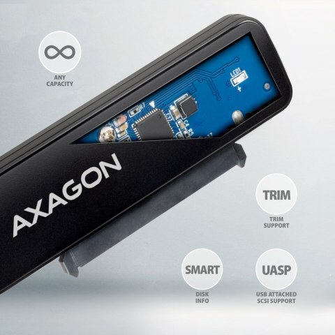 AXAGON AXAGON USB-C 5Gbps - SATA 6G, 2.5" SSD/HDD SLIM Adapter | ADSA-FP2C