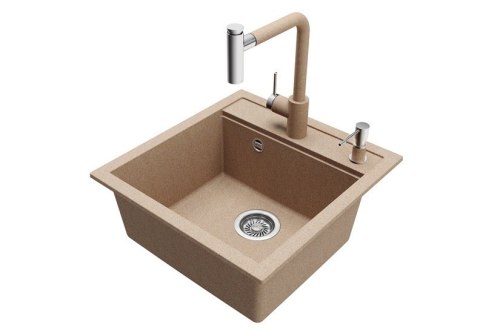 SINK HELIKA WTH KITCH MIX51X49X20 BEIGE