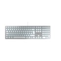 CHERRY KC 6000C FOR MAC klawiatura Uniwersalne USB QWERTZ Niemiecki Srebrny
