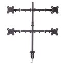 Lindy 40659 uchwyt / stojak do monitorów 71,1 cm (28") Biurko Czarny