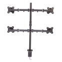 Lindy 40659 uchwyt / stojak do monitorów 71,1 cm (28") Biurko Czarny