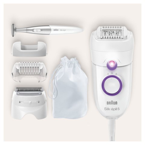 Braun Silk-épil 5 825 Power 28 pęset(y) Biały, Fioletowy