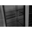 Lodówka chłodziarka barowa 2-drzwiowa 8 półek LED 384 l 365 W
