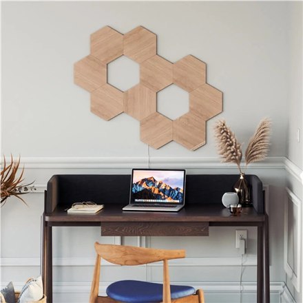 Nanoleaf Elementy Paneli Oświetleniowych Nanoleaf w Wykończeniu Drewnianym (dodatkowy pakiet 3 paneli) Nanoleaf | Elementy Paneli Wood Lo