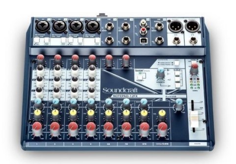 Analogowa konsoleta mikserska Soundcraft Notepad-12FX, procesor efektów