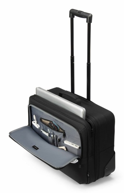 DICOTA D32036-RPET torba na laptop 43,9 cm (17.3") Pokrowiec w typie walizki na naóżkach Czarny