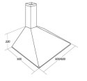Okap kominowy AKPO WK-5 SOFT 50 cm | LED | biały