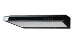 Okap podszafkowy AKPO WK-7 K GLASS 50 cm | LED | czarne szkło