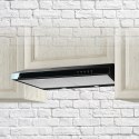 Okap podszafkowy AKPO WK-7 K GLASS 50 cm | LED | czarne szkło