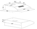 Okap podszafkowy AKPO WK-7 P 3060 60 cm | 400 m3/h | LED | biały