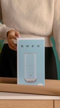 Spieniacz do mleka Smeg MFF02WHEU Biały 50's Style (podgrzewanie mleka, spienianie na ciepło i spienianie na zimno)