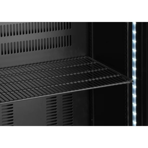 Lodówka chłodziarka barowa 1-drzwiowa 4 półki LED 243 l 195 W