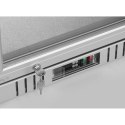 Lodówka chłodziarka barowa podblatowa 1-drzwiowa LED 75 l 120 W 53x50x84 cm - srebrna