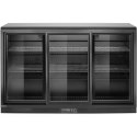 Lodówka chłodziarka barowa z 3 drzwiami suwanymi LED 308 l 160 W 135x52x87 cm