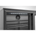 Lodówka chłodziarka barowa z 3 drzwiami suwanymi LED 308 l 160 W 135x52x87 cm
