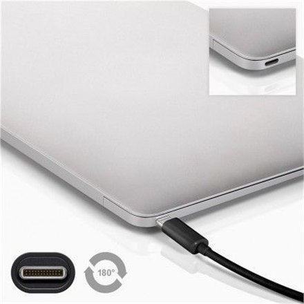 Goobay Goobay | Kabel USB-C | Męski | 24-pinowy USB-C | Męski | Czarny | 24-pinowy USB-C | 3 m