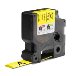 Taśma termokurczliwa RHINO 19x1.5 z czarno-żółtym nadrukiem