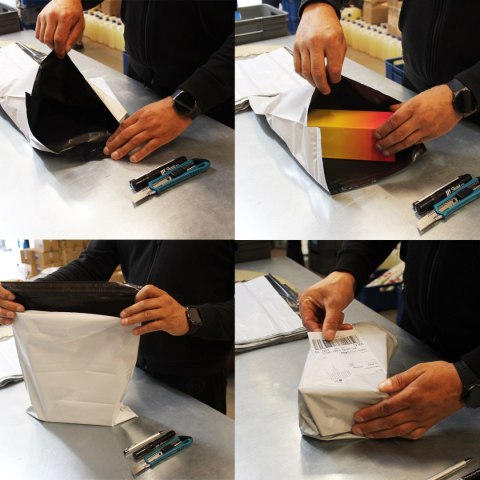 Foliopaki Kurierskie Białe 4XL 450x550mm - 500 szt.