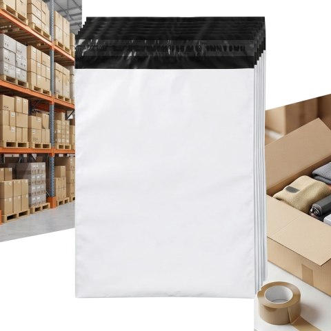 Foliopaki Kurierskie Białe 4XL 450x550mm - 500 szt.